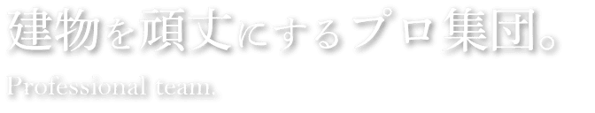 建物を頑丈にするプロ集団。